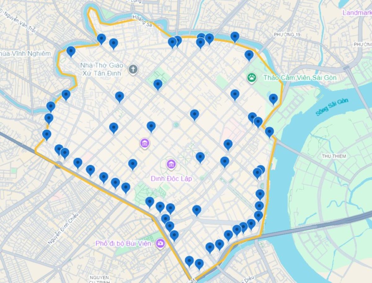Vi tri de xuat lap camera giam sat khu vuc vanh dai han che xe xang dau khong dat chuan khi thai. Anh: So Xay dung