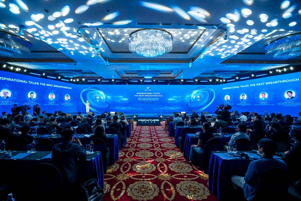Sự kiện “Diễn thuyết truyền cảm hứng: Công nghệ đột phá tương lai” trong khuôn khổ Tuần lễ Khoa học Công nghệ VinFuture 2025 được tổ chức ngày 2.12. Ảnh: Hải Danh