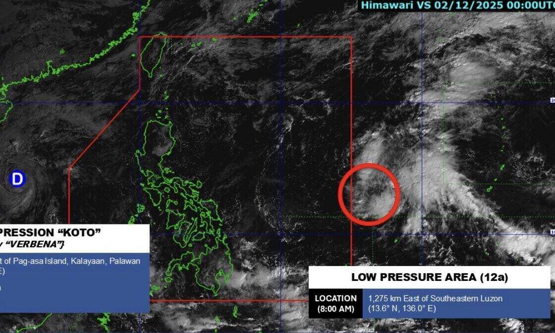 The new low pressure is forecast to strengthen into storm Wilma in the Philippines and enter the East Sea as storm No. 16. Photo: PAGASA