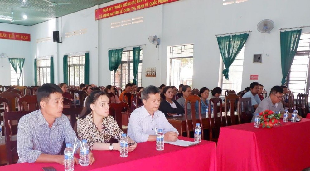 Cac lop dao tao nghe cho lao dong nong thon luon duoc chinh quyen dia phuong quan tam trien khai. Anh: Bao Lam