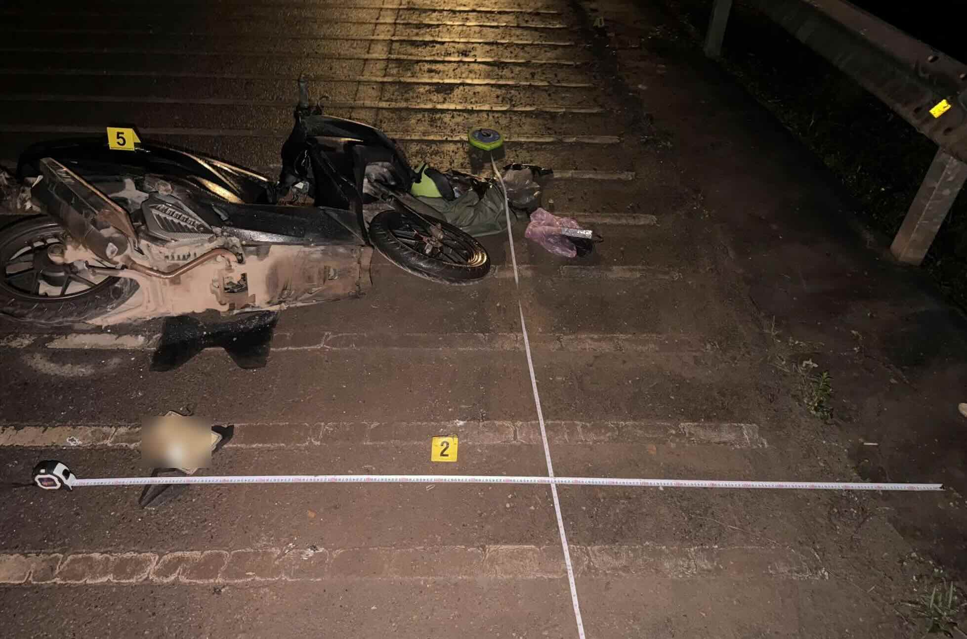 Scene of the accident. Photo: Quang Tri Provincial Traffic Police