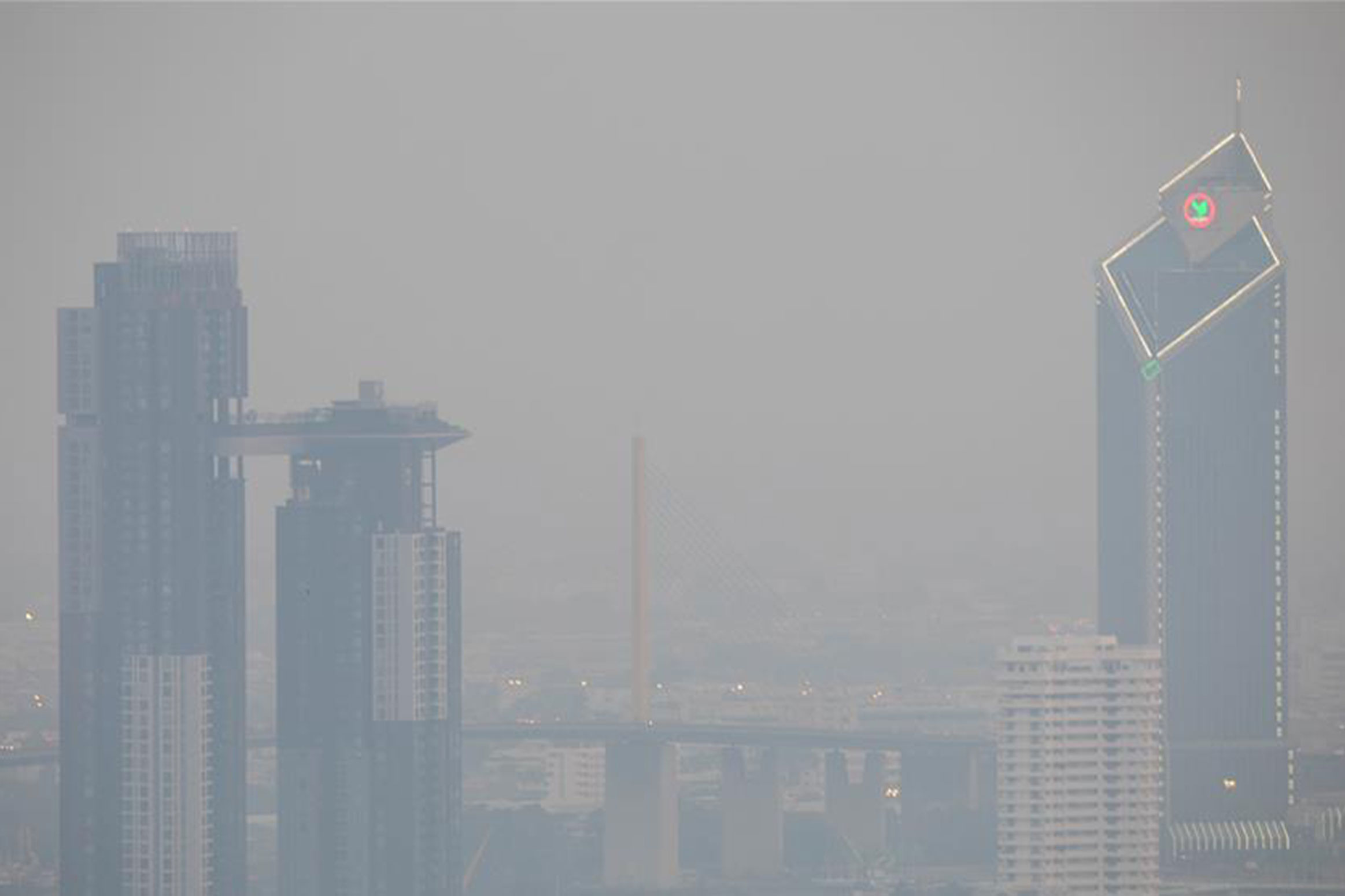 Bangkok (Thailand) during an air pollution period in 2019. Photo: Xinhua