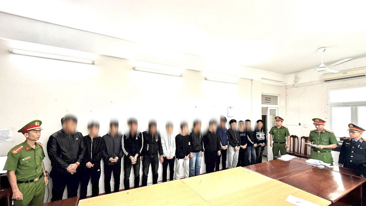 Hơn 20 thiếu niên Đà Nẵng lao vào hỗn chiến trong đêm, 3 người bị thương. Ảnh: Công an TP Đà Nẵng