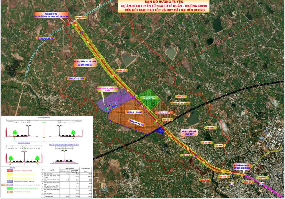 Ban do huong tuyen cua du an. Anh: Duy Tuan