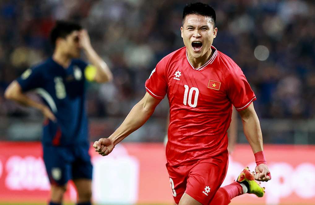 Tuan Hai toa sang trong tran chung ket luot ve AFF Cup 2024 tren dat Thai Lan. Anh: T&T Group