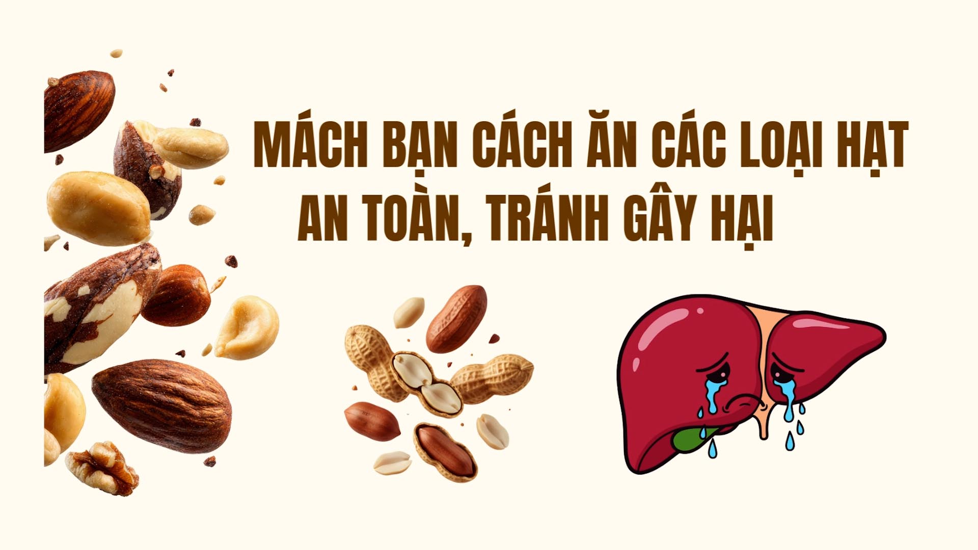 Tips on how to eat nuts safely, avoid damaging the liver