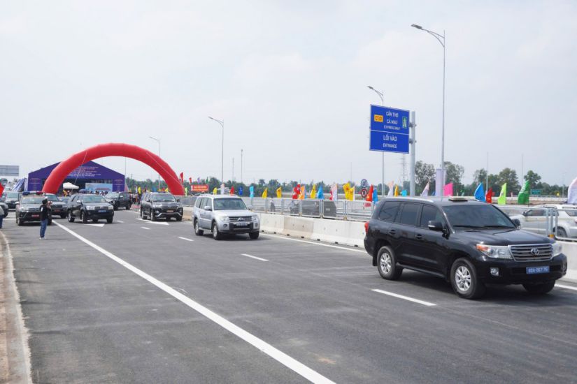 Khanh thanh va thong xe du an cao toc Can Tho - Ca Mau. Anh: Ta Quang