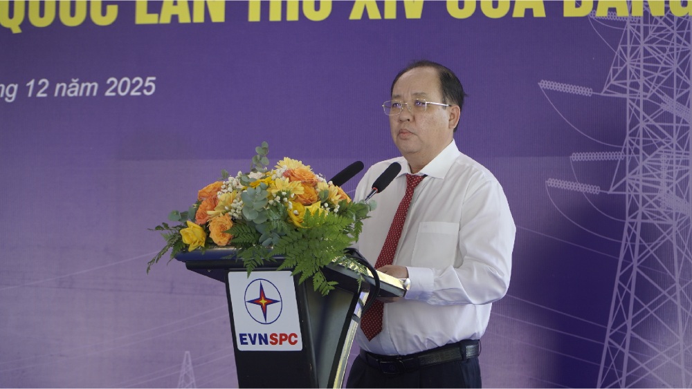 Ong Nguyen Thanh Phong, Pho chu tich thuong truc UBND tinh An Giang phat bieu tai buoi le. Anh: Nguyen Anh