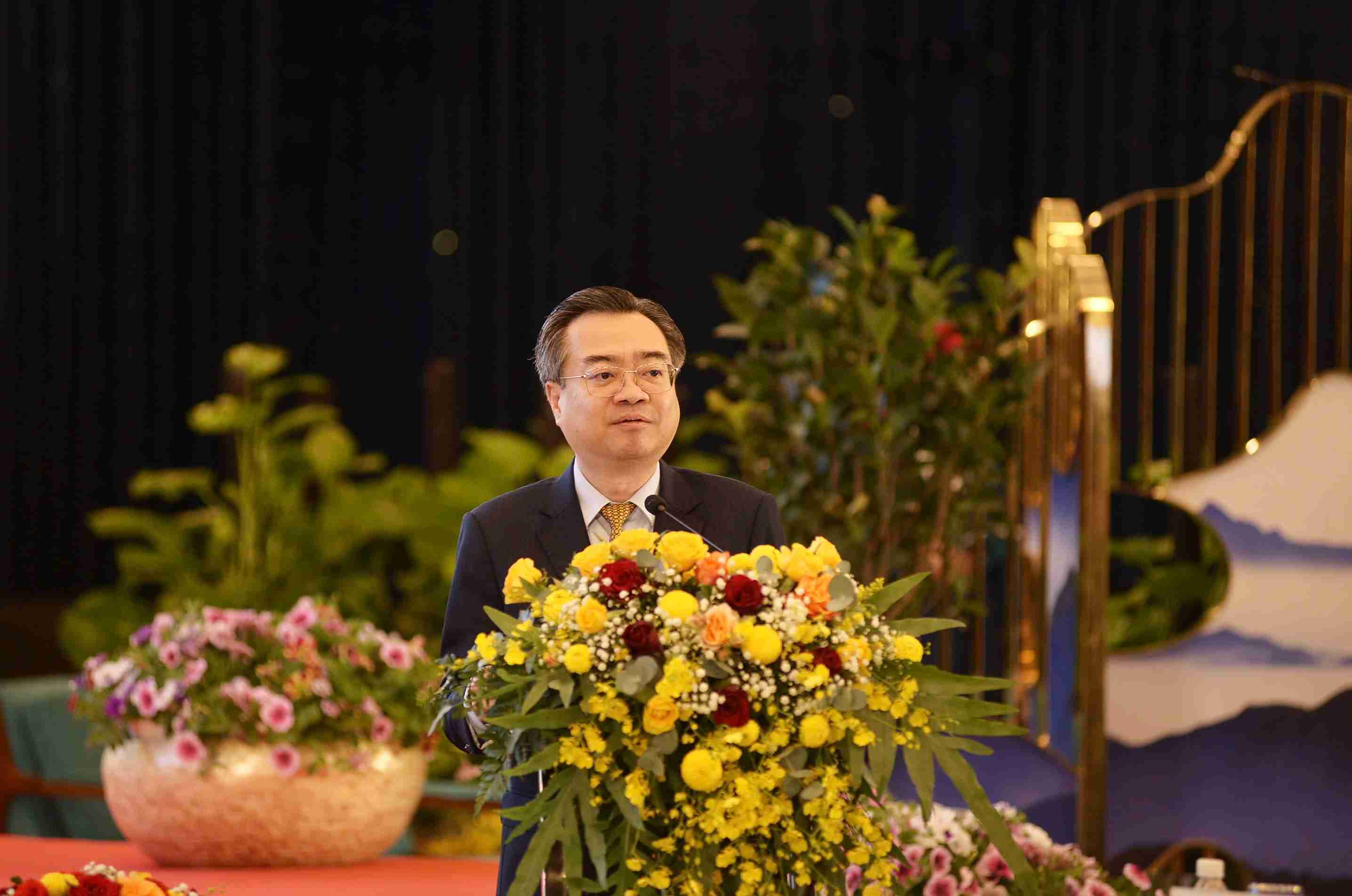 Truong Ban Chinh sach, Chien luoc Trung uong Nguyen Thanh Nghi phat bieu tai Hoi thao. Anh: Phuc Khanh 