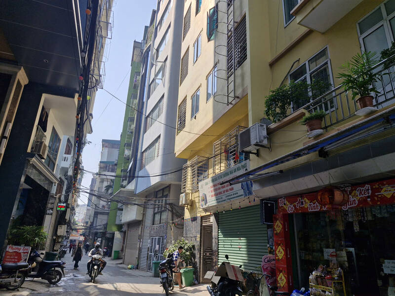 El segmento de casas en callejones en Hanoi es de interes. Foto: Thu Giang