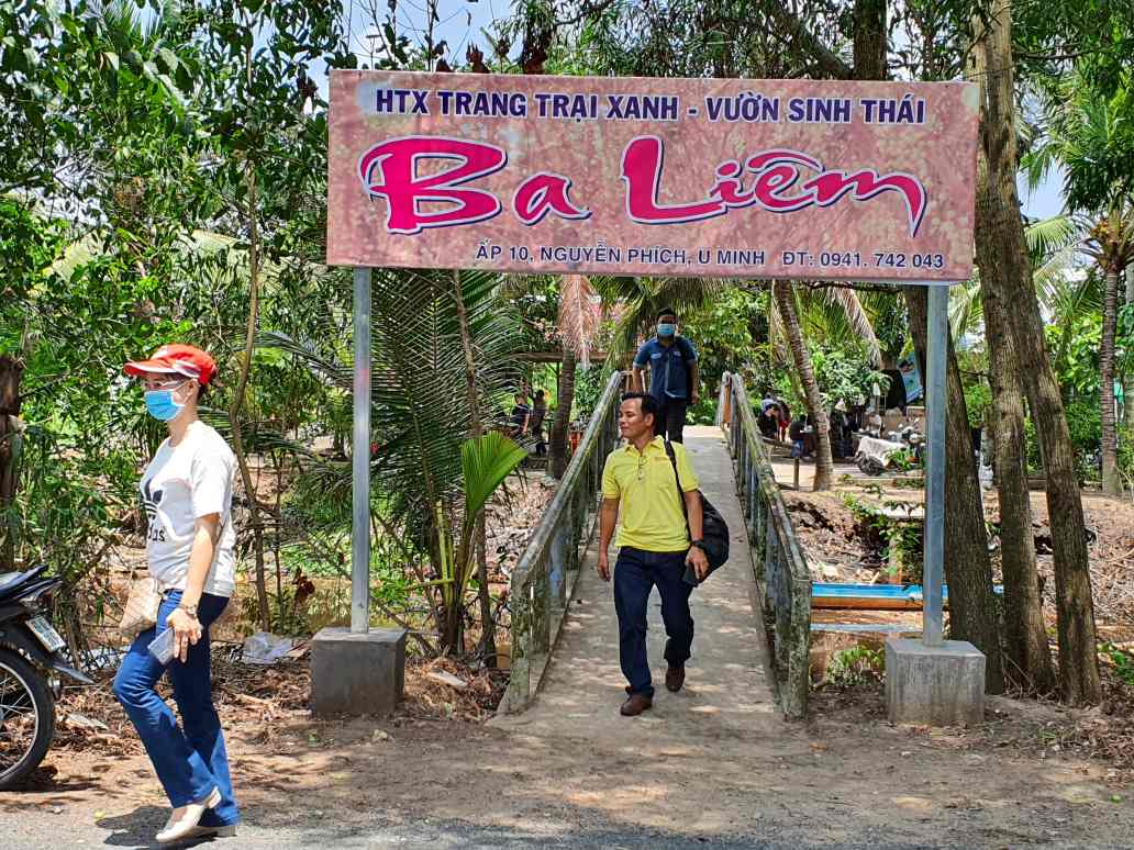 Duong vao diem du lich Ba Liem, Ca Mau. Anh: Nhat Ho