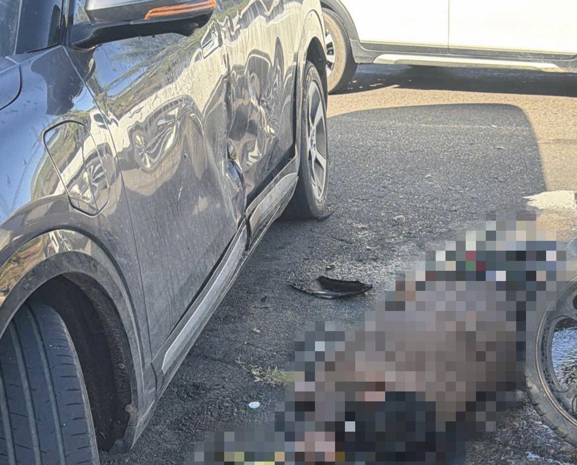 Nan nhan vang xuong duong sau cu va cham. Anh: Pham Duy 