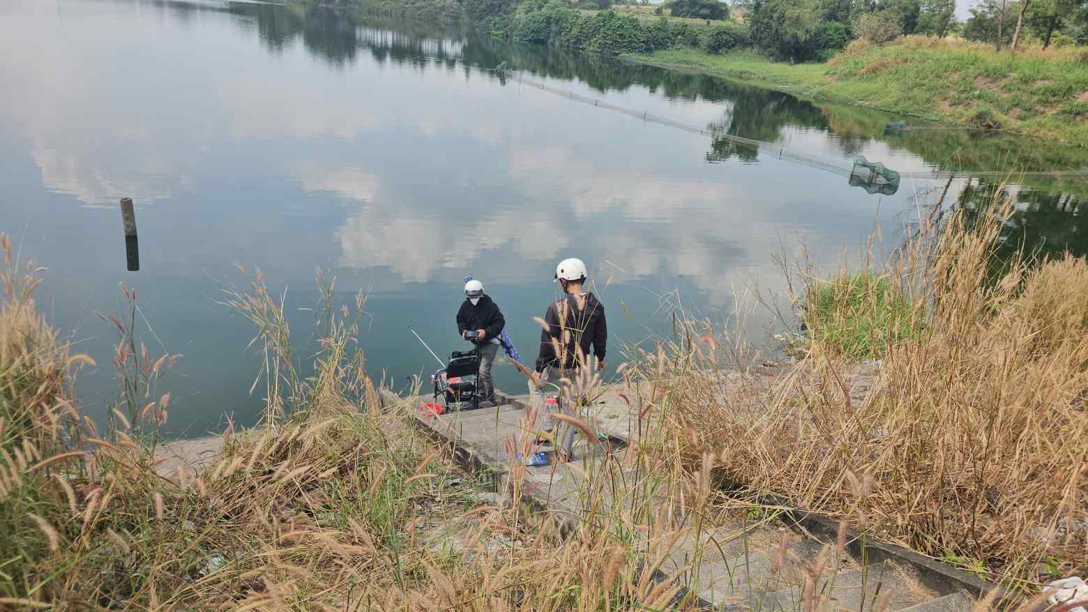 Hiện trường khu vực đi câu cá phát hiện thi thể người. Ảnh: Đình Trọng