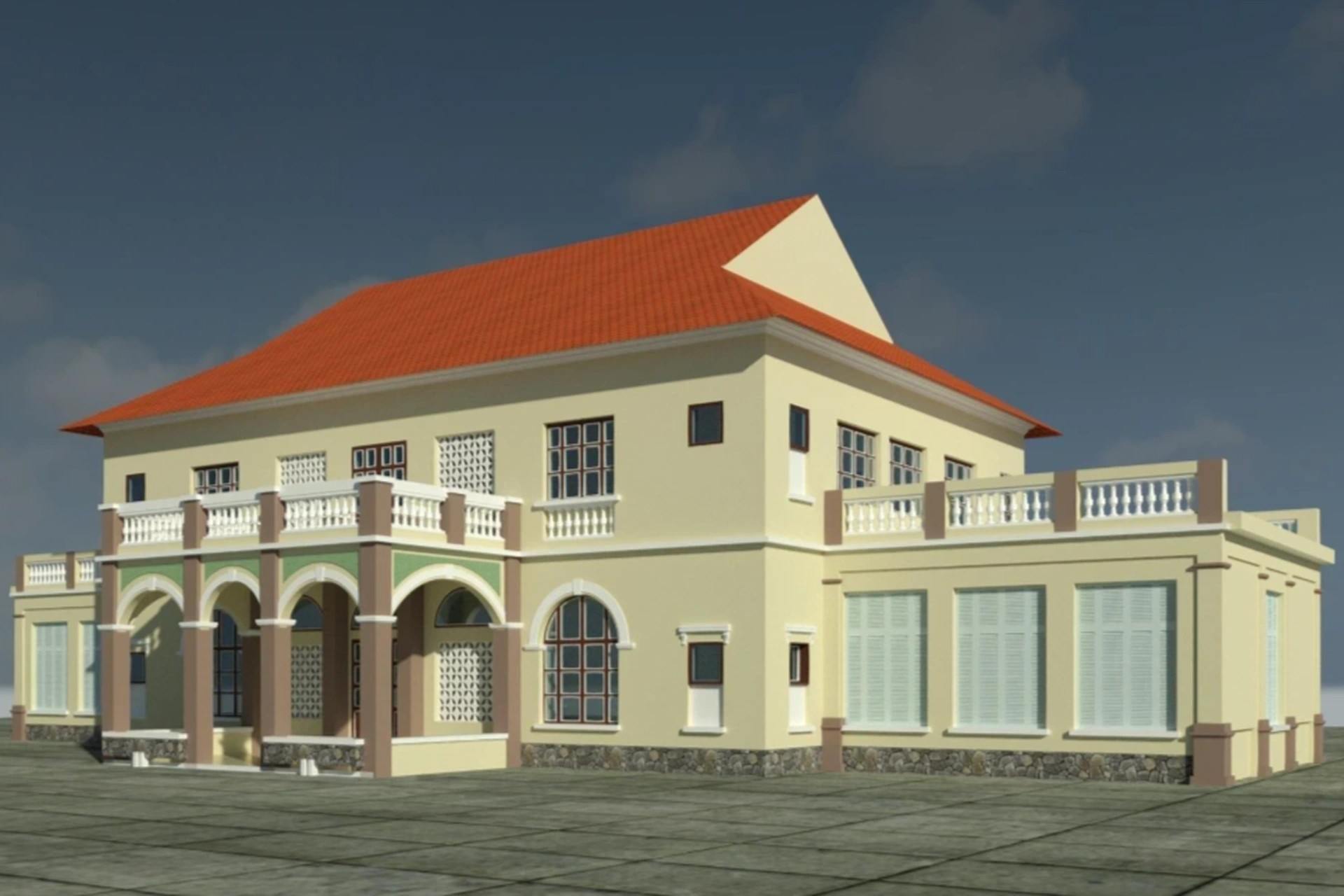 Sau thoi gian dai duoc cong nhan di tich, can nha Tinh truong Bac Lieu cung chuan bi lam moi nhu the nay vi xuong cap, kho phuc hoi nguyen trang. Anh: Nhat Ho