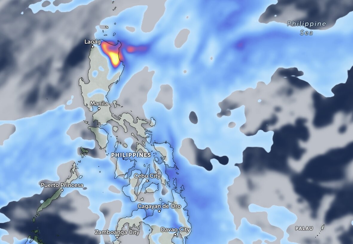A low pressure is forecast to form in the coming days, causing rain in many places. Photo: Zoom Earth