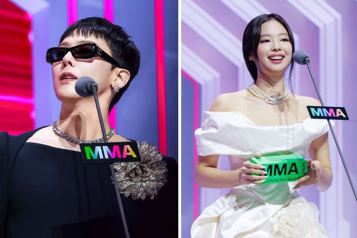 G-Dragon and Jennie won the Daesang award at MMA 2025. Photo: cut from video