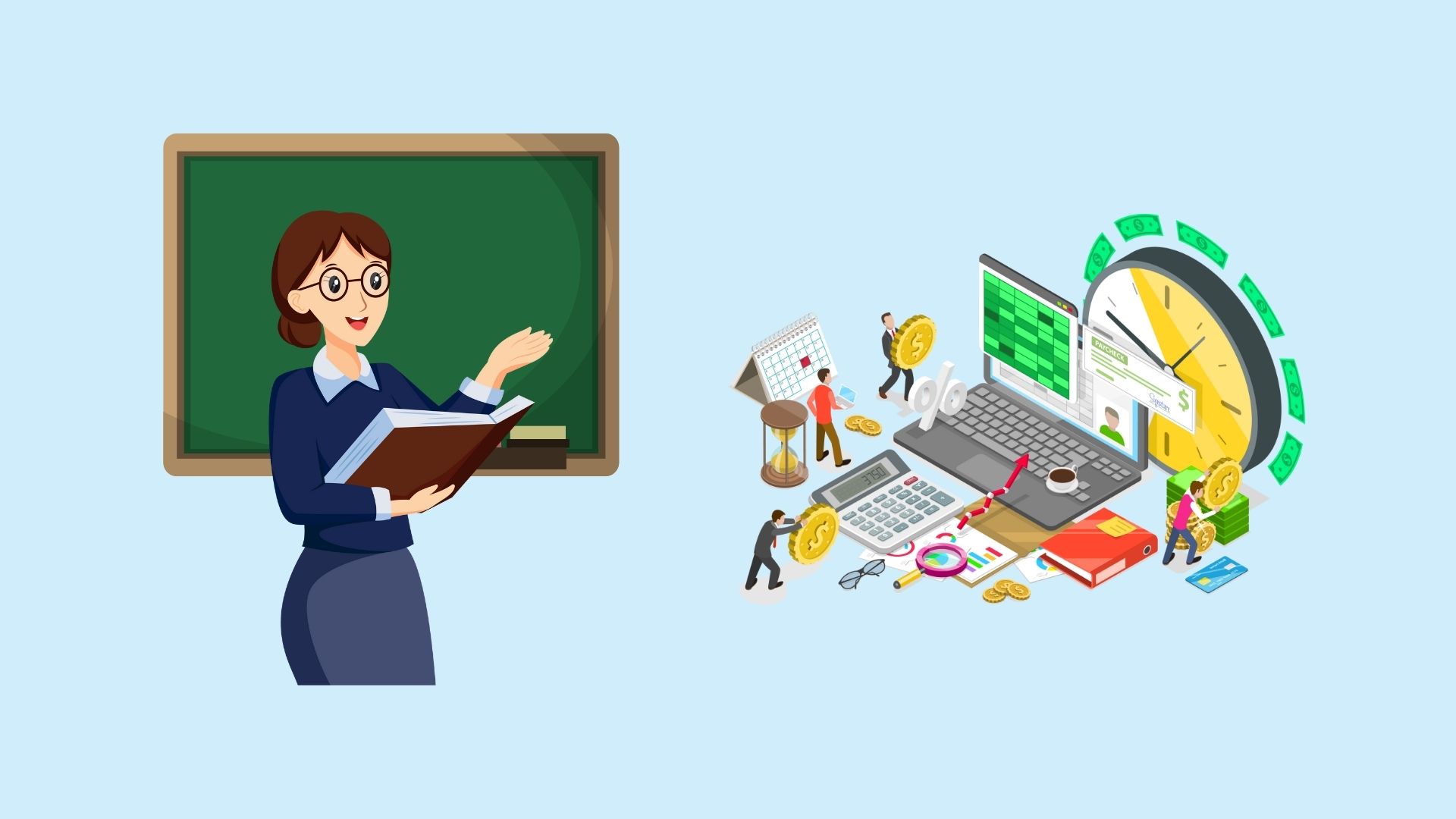 Se espera que la forma de calcular el salario de los profesores despues de ser admitidos en el examen de ascenso profesional. Grafico: Duc Anh