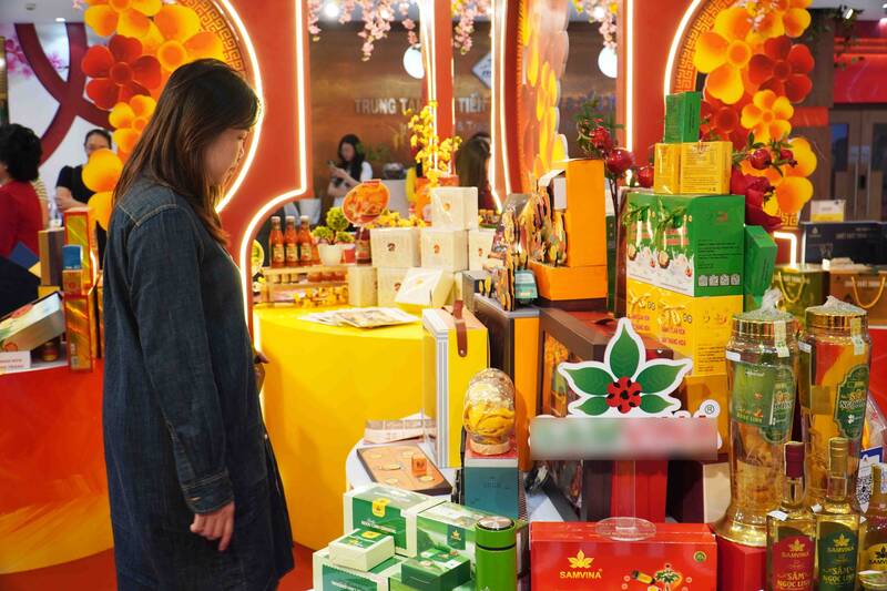 Affordable Tet goods cover the Ho Chi Minh City market.