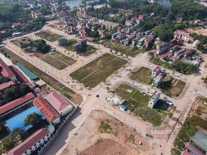 Proyecto de la nueva zona residencial Cau Go (comuna de Yen The provincia de Bac Ninh) invertido por Kosy foto tomada en diciembre de 2020. Foto: Phan Anh