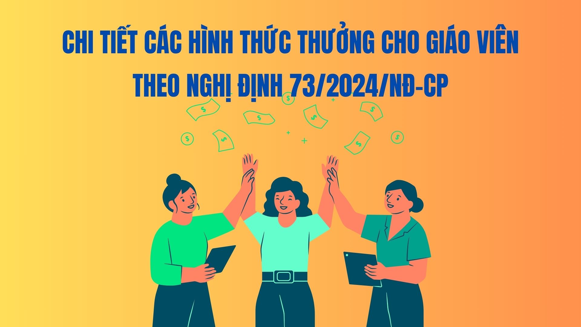 Detalles de las formas de bonificaciones para profesores segun el Decreto 73/2024/ND-CP
