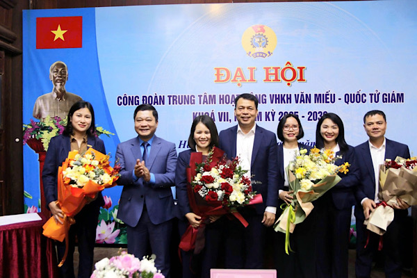 Dai hoi Cong doan co so Trung tam van hoa khoa hoc Van Mieu - Quoc Tu Giam. Anh: CDCS