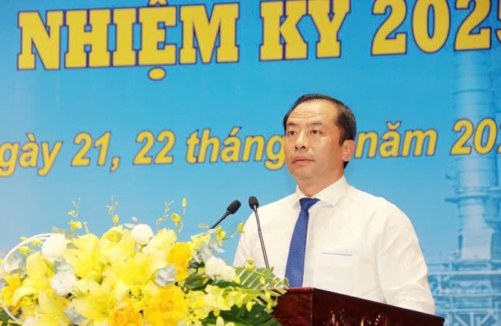 Ong Luong Trong Thanh, Tinh uy vien, Chu tich LDLD tinh Thanh Hoa phat bieu tai Dai hoi. Anh: Quach Du