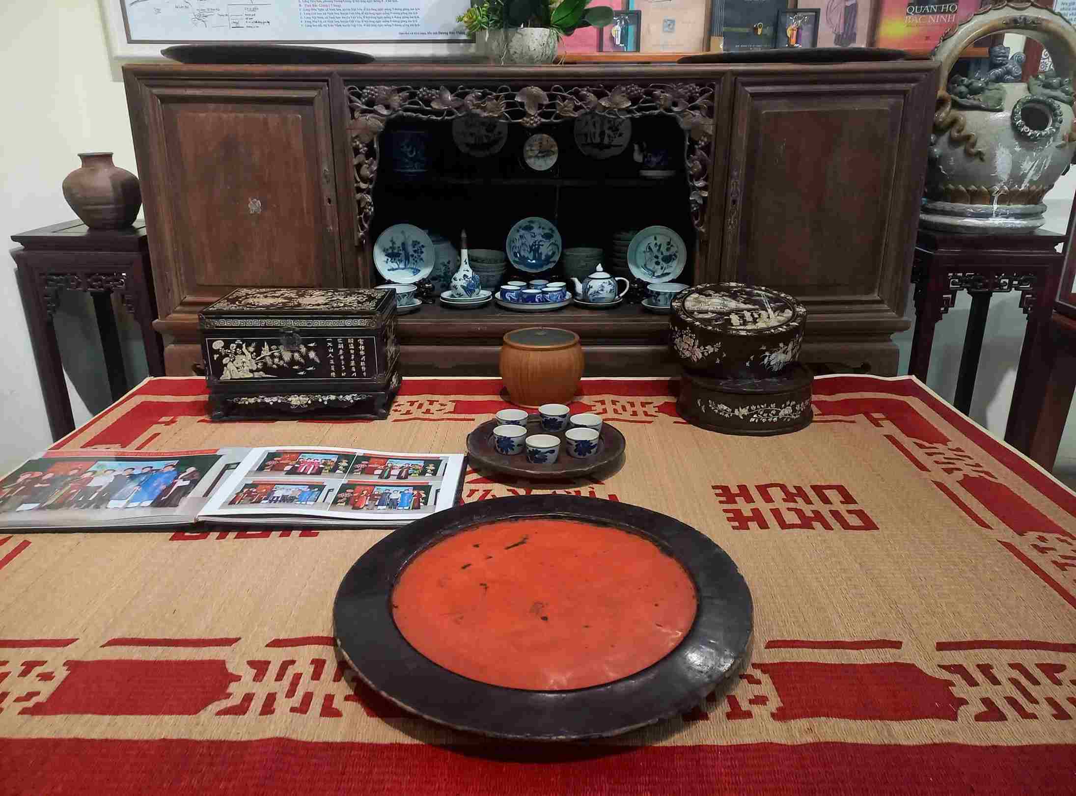 Mot goc khong gian trung bay ki vat gan voi van hoa Quan ho. Anh: Le Tuyen