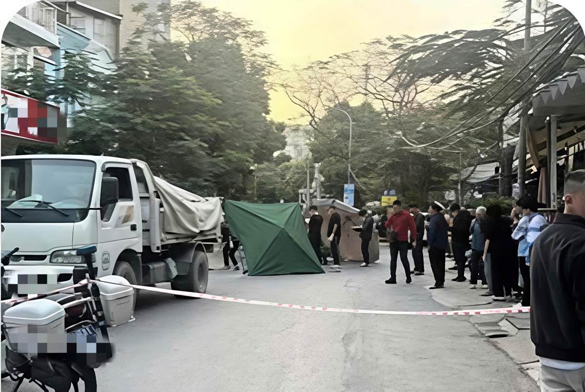 The accident occurred on the slope of Nguyen Cong Hoa. Photo: Hai Phong City Traffic Safety Committee