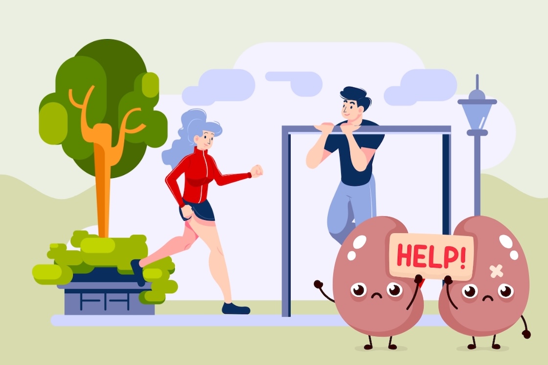 Mistakes when exercising that cause kidney damage that many people often make