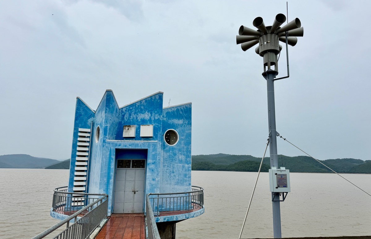 He thong canh bao tai ho Song Quao. Anh: Duy Tuan 
