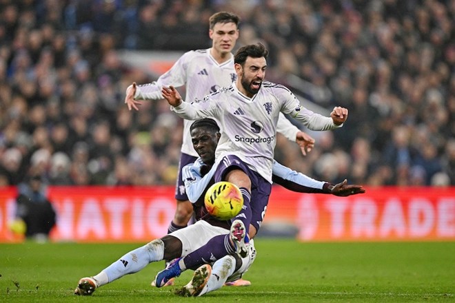 Man United choi tot nhung khong the tao nen bat ngo truoc Villa.  Anh: AFP