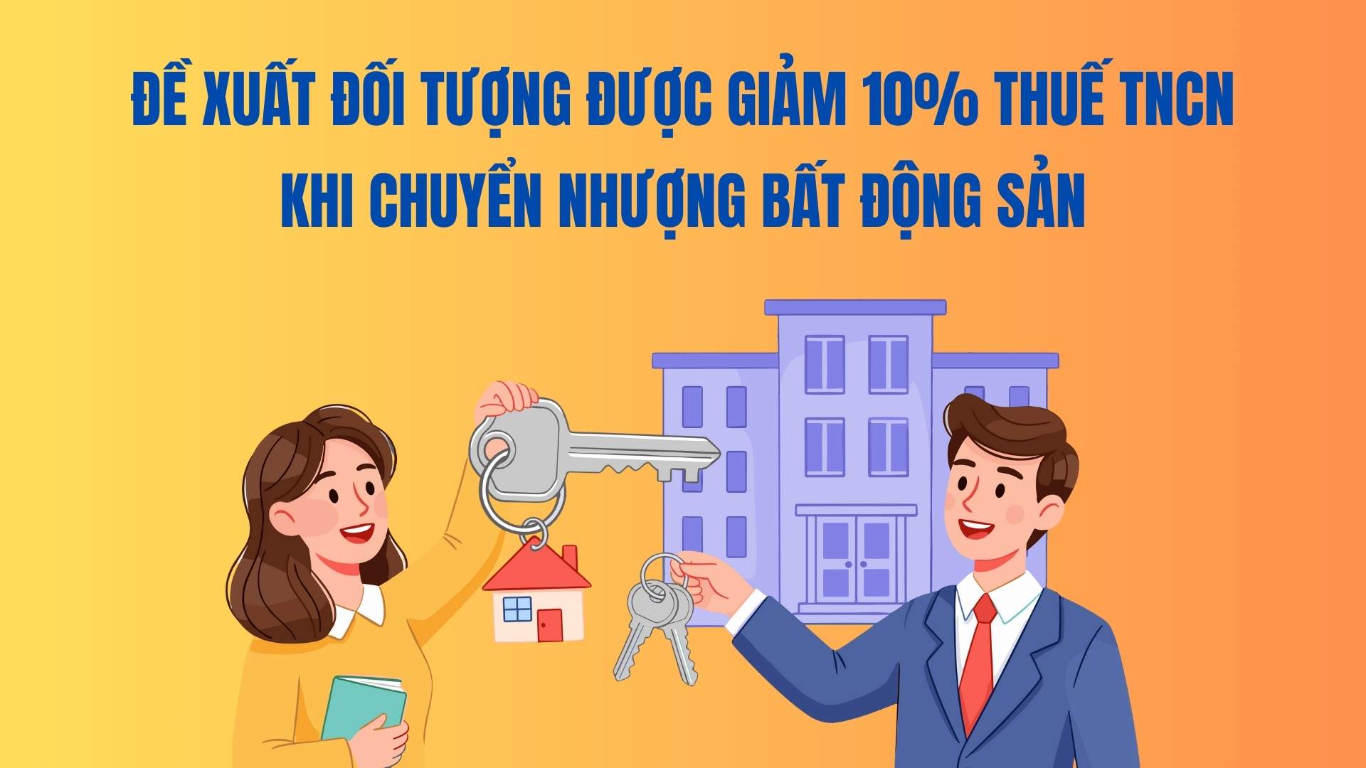 Proposal to reduce personal income tax by 10% when transferring real estate