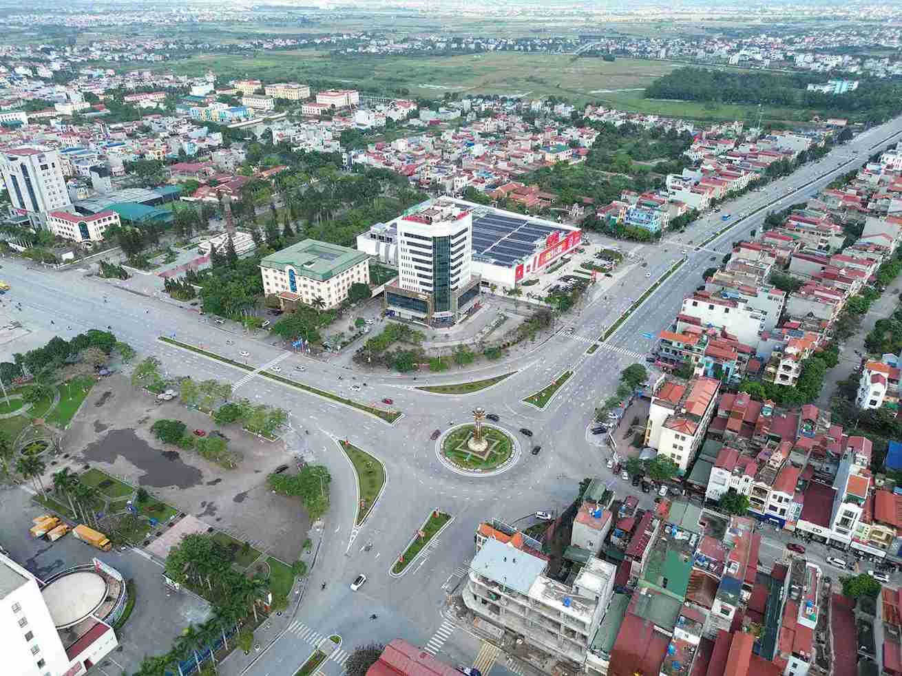 Hung Yen province seen from above. Photo: Mai Huong
