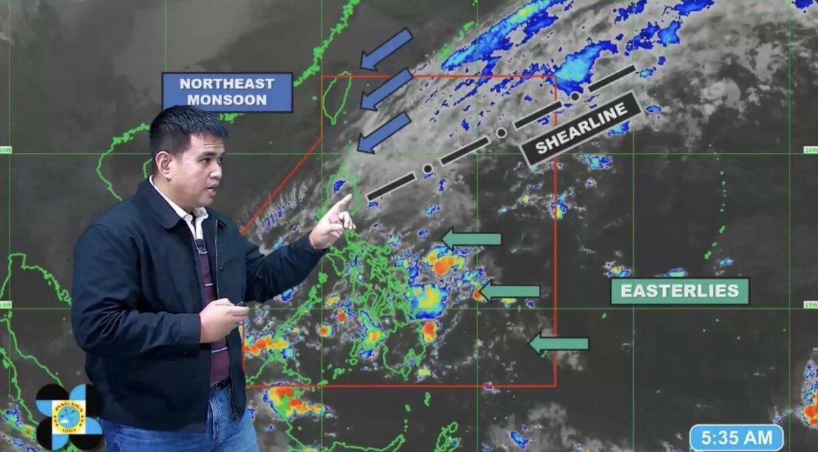 이번 주에 2개의 새로운 저기압이 나타나기 전에 연속적인 비가 내릴 것으로 예상됩니다. 사진: PAGASA