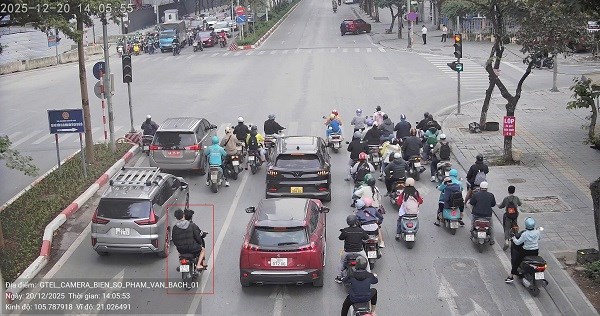 Phạt nguội nhiều xe m&aacute;y vi phạm t&iacute;nh đến 22.12