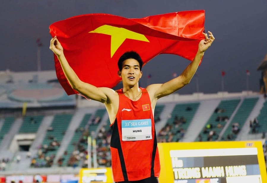 Tuyen thu nhay 3 buoc Ho Trong Manh Hung. Anh: Minh Dan