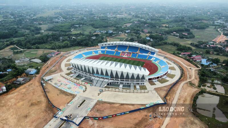 Thai Nguyen Stadium where the Four Powerhouses Football Tournament took place. Photo: Viet Bac