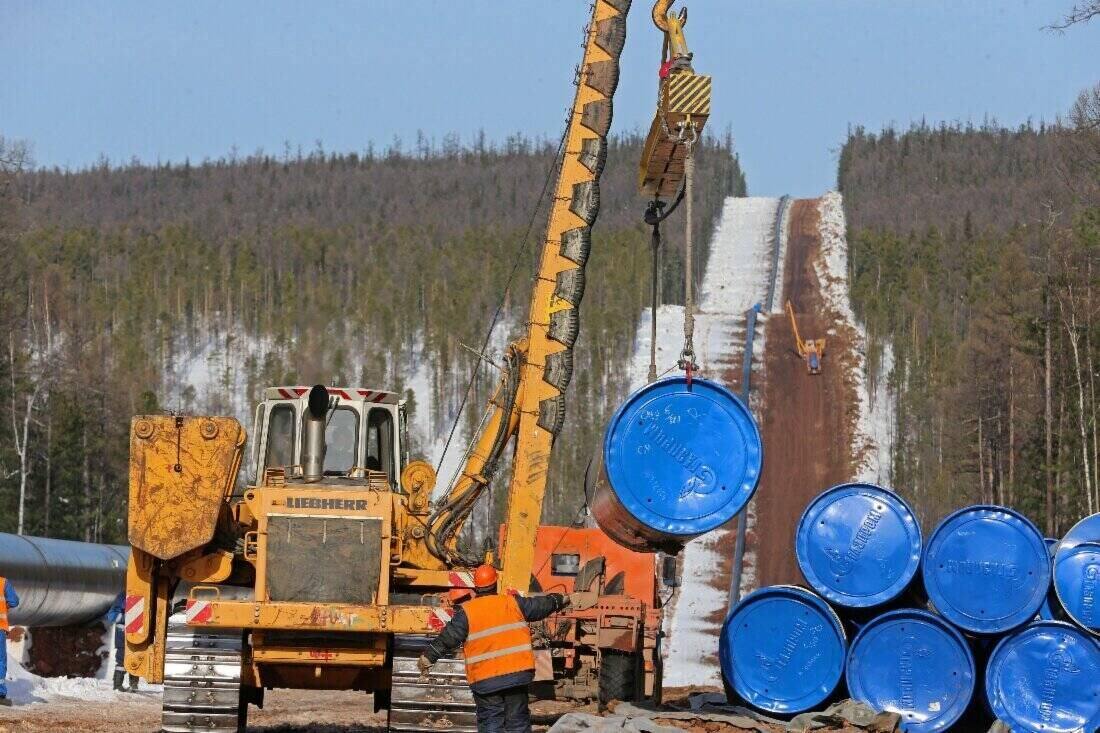Russian gas exports to China via pipeline are expected to increase by 25%. Photo: Gazprom