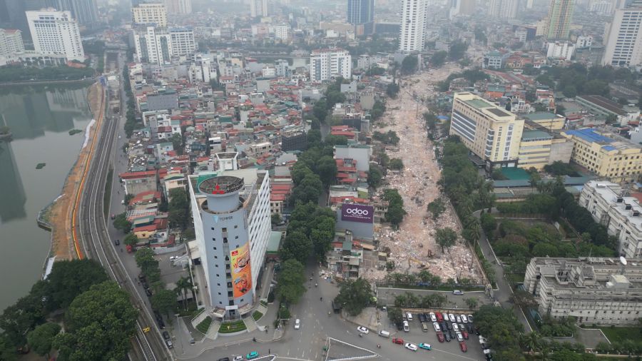 上から見たヴォイフック交差点のベルト 1 セクション。写真: フウ・ヴウ