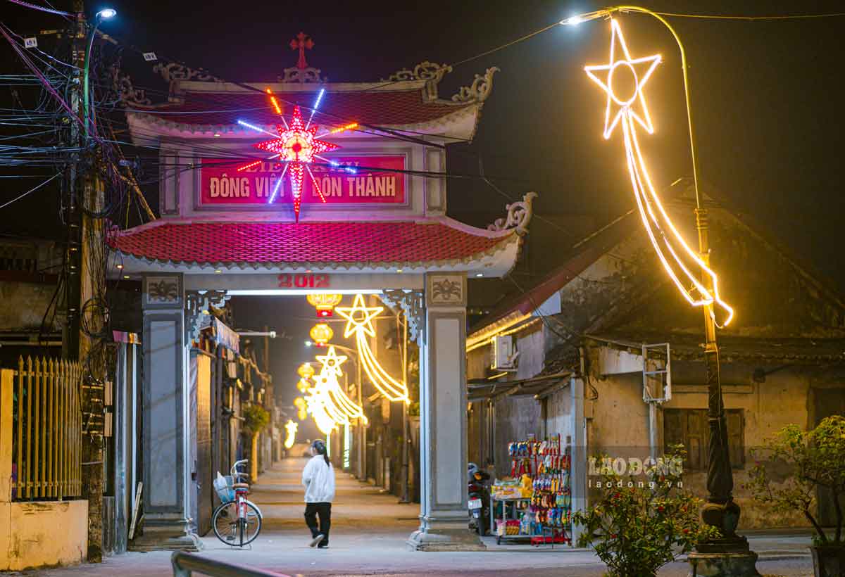 Cac rong ngo cung lung linh anh duong mung le Giang sinh.