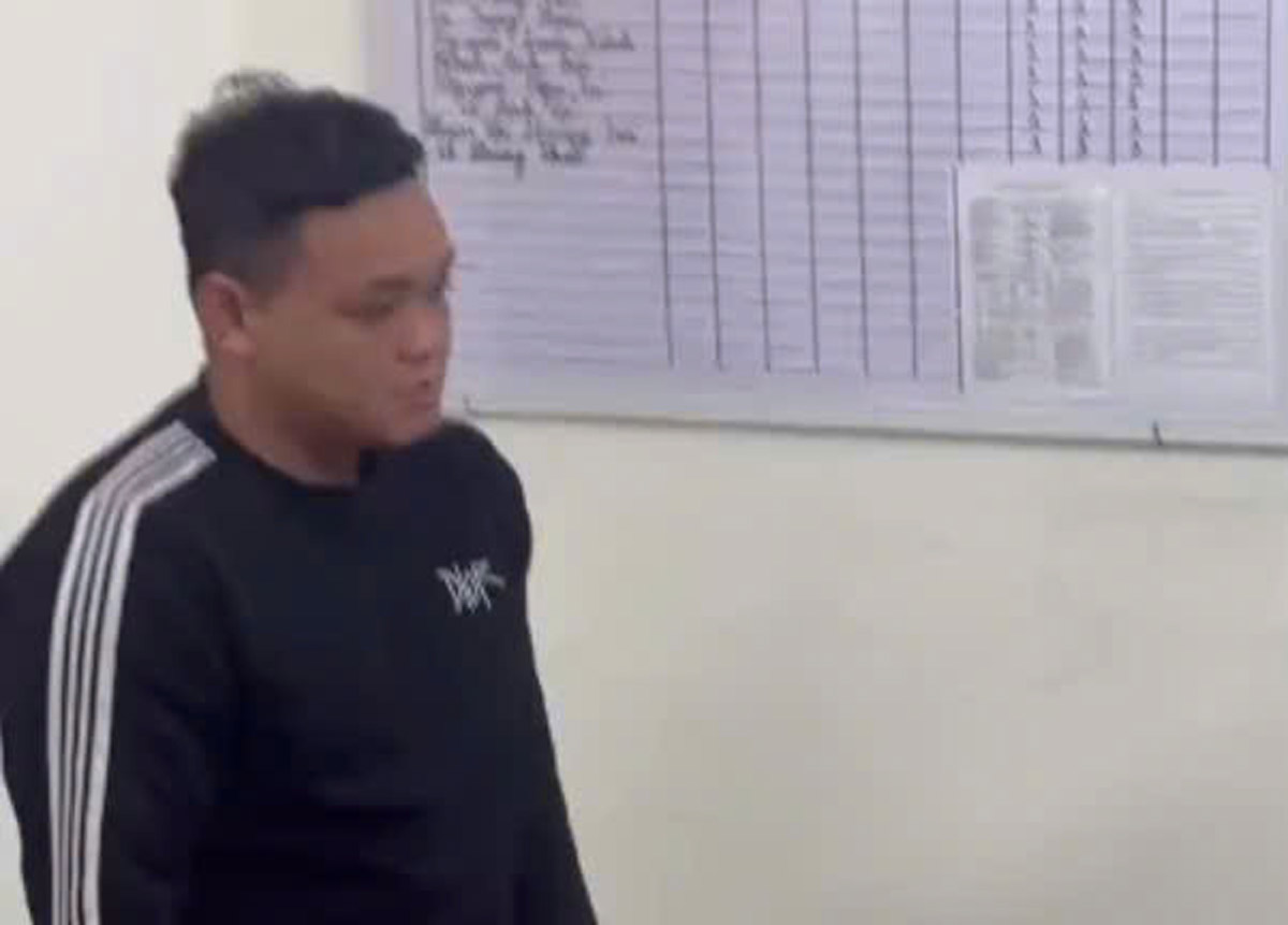 Đối tượng Phạm Công Năng. Ảnh: Công an phường Vũ Phúc, tỉnh Hưng Yên