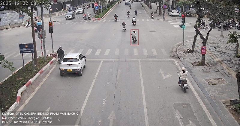 Motorcycle owners were fined in Hanoi. Photo: Traffic Police Department