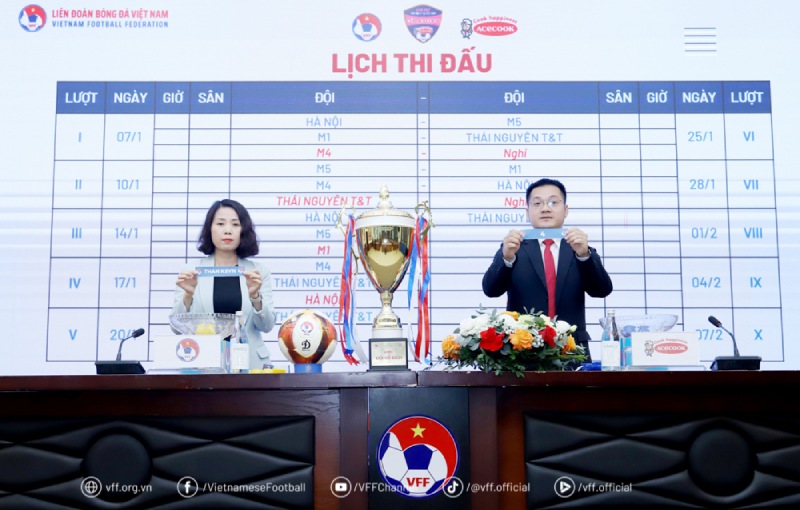 5 doi bong tranh tai tai giai bong da nu vo dich U19 Quoc gia 2026. Anh: VFF