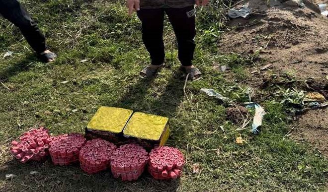 Mang pháo nổ về nhà chờ Tết, đối tượng bị phát hiện tại Hưng Yên