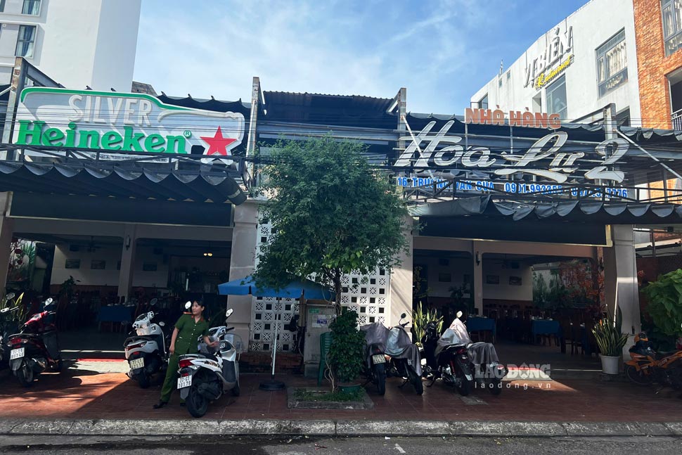 Hoa Lu 2 Restaurant (Quy Nhon Nam Ward, Gia Lai) was administratively fined 12 million VND for violating food safety in mid-July 2025. Photo: Hoai Phuong
