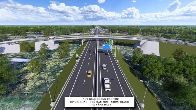 Ho Chi Minh City Ring Road 4 will be built with 4 lanes in phase 1. Photo: Ho Chi Minh City Department of Construction