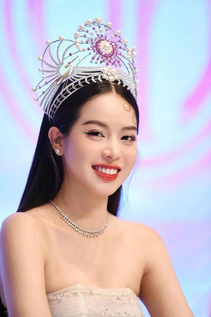 Hoa hau Thanh Thuy co nhan sac ngot ngao. Anh: Nhan vat cung cap. 