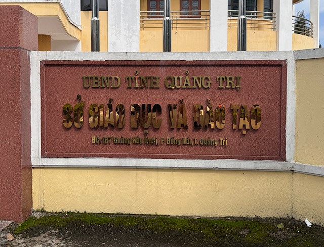 So GDDT Quang Tri de xuat nhieu phuong an sap xep don vi truc thuoc. Anh: Cong Sang 