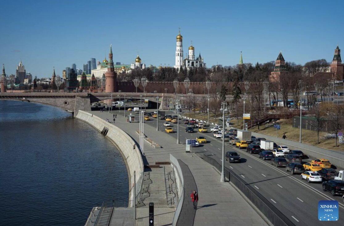 Escena en la capital Moscu Rusia. Foto: Xinhua