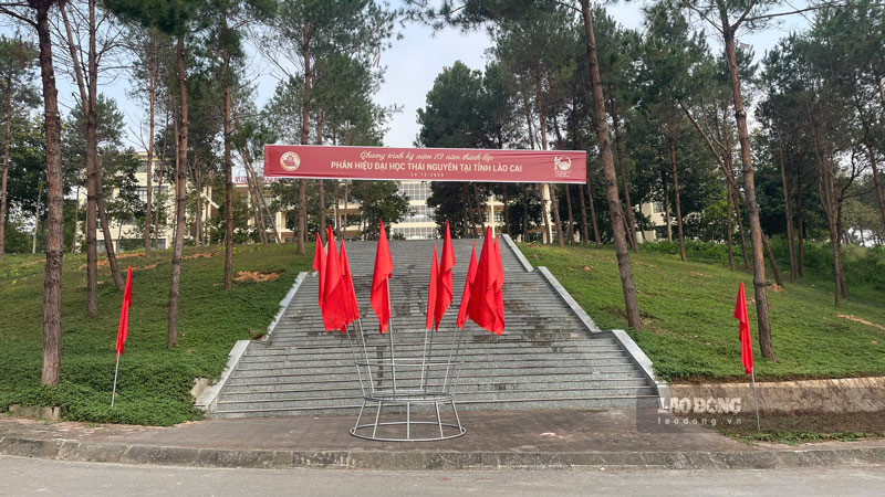 Phan hieu Dai hoc Thai Nguyen tai tinh Lao Cai ky niem 10 nam thanh lap. Anh: Dinh Dai 